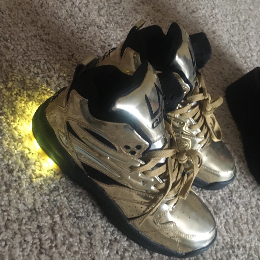L.A. Gear Gold Light Up Sneakers